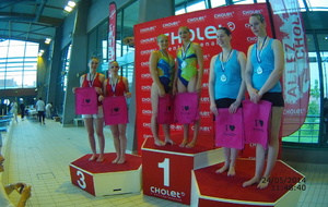 Le Duo Hilda et Mylène sur le podium